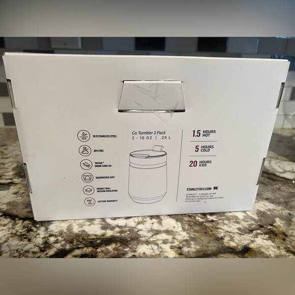 Brand New Stanley Valentines Day 10 oz Go Tumbler 2 Pack in Pink/Red - Picture 2 of 2